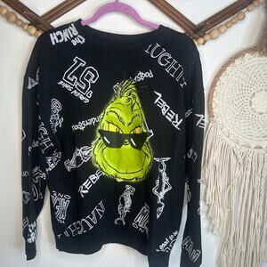 Grinch Black Graphic Crewneck